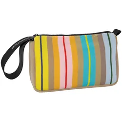 Kosmetiktasche Ventara bunte Streifen mehrfarbig 23x15x10 cm