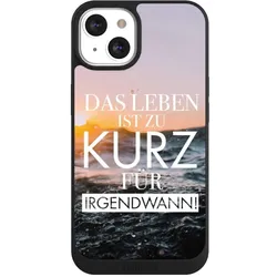 Nivocase Handyhülle für Apple iPhone 13 Hülle NIVOpure Case Schwarz Meer Statement Spruch (Apple iPhone 13), Smartphone Hülle, Schwarz