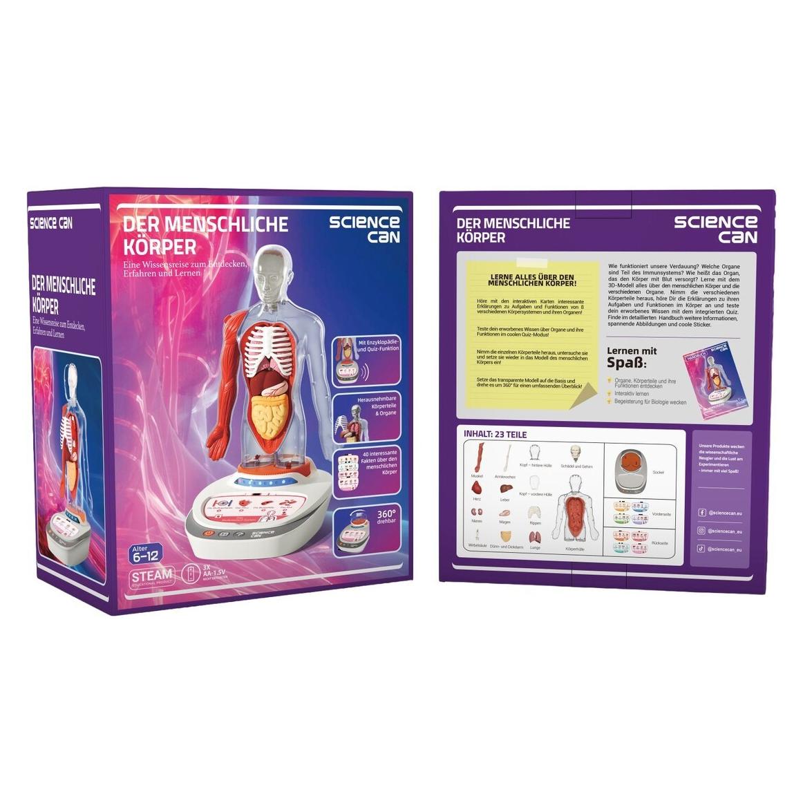 Science Can Mein Körper - eine Wissensreise mit Quiz und Sound/ My Body Voice Pedia (Deutsch, Englisch, Französisch, Italienisch, Niederländisch, Spanisch, 3 - 6 Jahre) (1600222022DE0001)