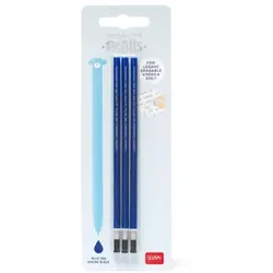 Legami Ersatzmine für Gelstift - blau (3er Set)