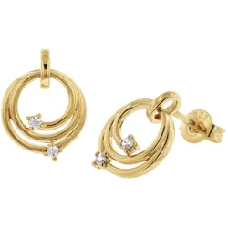GLIZZ GL8150 Damen-Ohrringe Gold 333/8K Zirkonia Ohrstecker