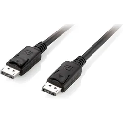 equip DisplayPort 1.2 St/St 10m 4K/60Hz komp.HDCP schwarz (10 m), Videokabel, Schwarz