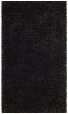 SAFAVIEH Handmade Sheep Shag Emmeline Solid Polyester Rug