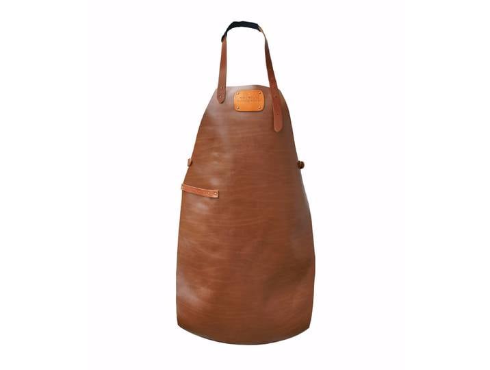 OUTDOORCHEF Roland Trettl Lederschürze – Grillschürze/Grillhandschuhe – braun