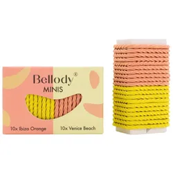 20 Stück Bellody Minis Haargummis Ibiza Orange/Venice Beach