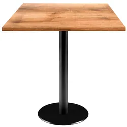 RestooTab - Tisch Rome 70x70cm Dekor heller Tanin