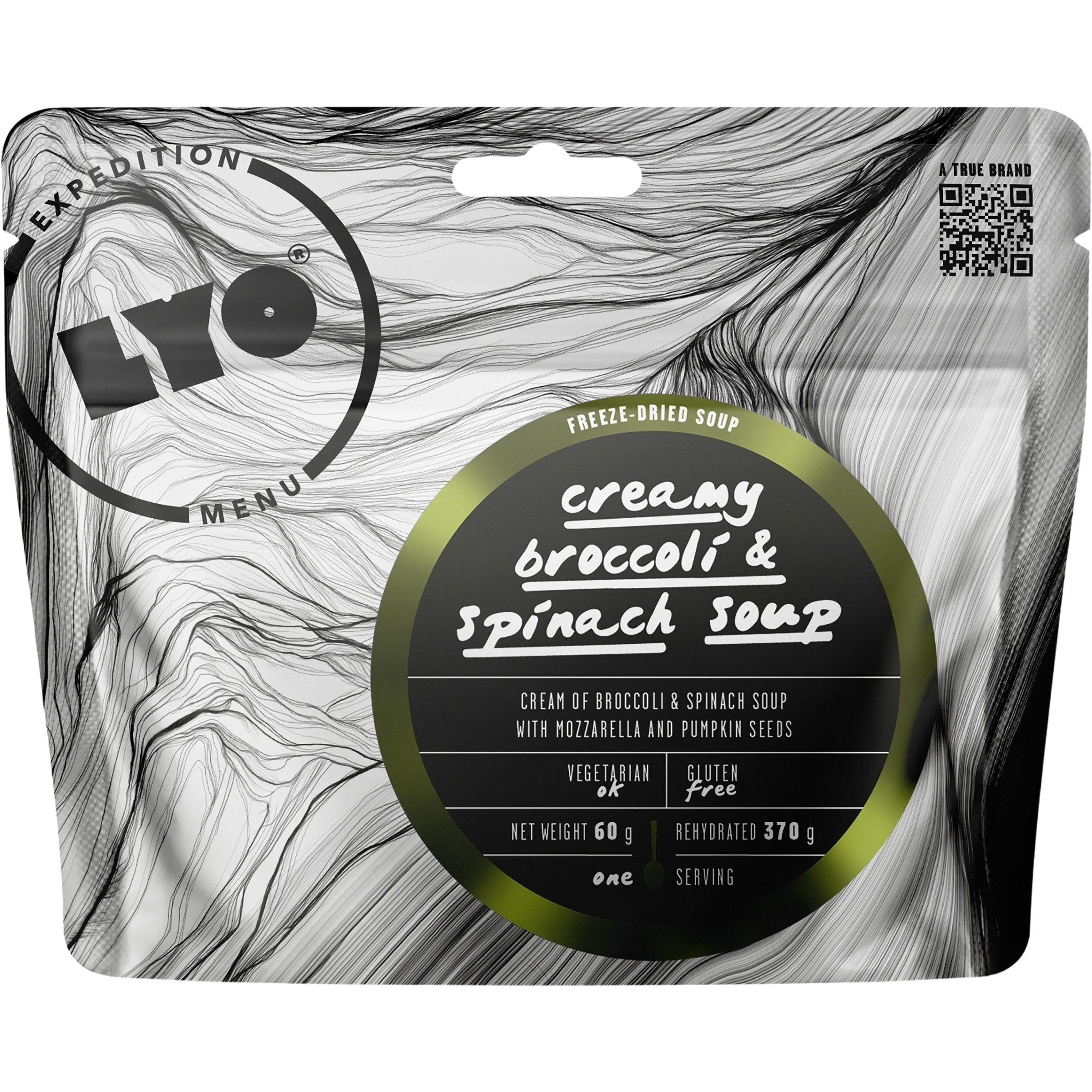 Lyofood Brokkoli Spinat Cremesuppe Trekkingnahrung Größe 60g