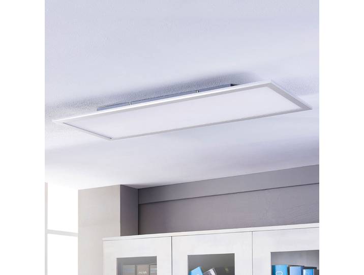 Livel LED Plafonnier 4.000K 120x30 White/Silver - Lindby - Cuisine - Moderne - Plastique - Angulaire