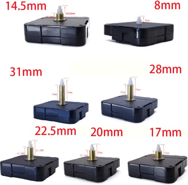 Inspire Picks Quartz Clock Movement Replacement Kit DIY Wall Clock Motor With Hands (31mm Shaft) 31mm