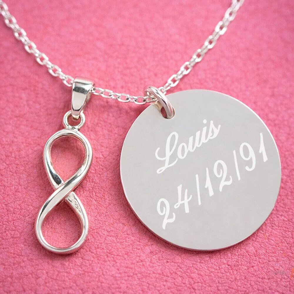 Ocadeau Collier symbole infini