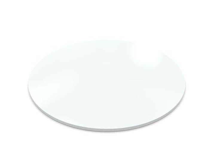 AUPROTEC Tischplatte rund Ø 800 mm - 25 mm stark, Kratzfest & pflegeleicht I ideal für Esstisch, Couchtisch & Wohnbereich I vielseitig einsetzbar I Weiß mit ABS Kante