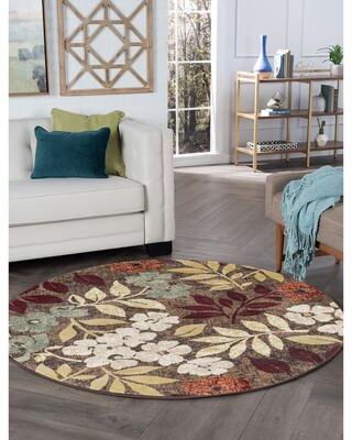Alise Rugs Decora Shabby Chic Floral Indoor Area Rug