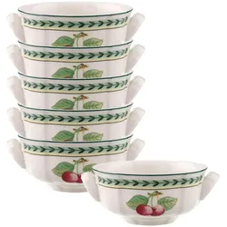 Villeroy & Boch, Tasse, Multipack French Garden Fleurence Suppen-Obertasse - 6 Stück (240 ml, 6x)
