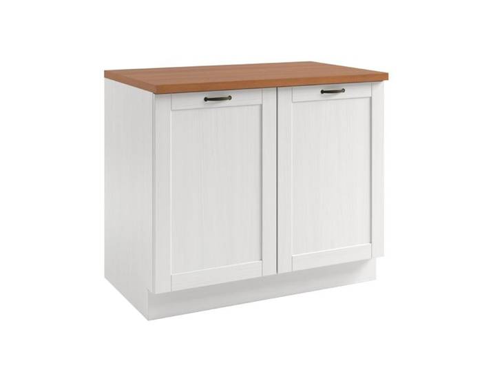 Armoire Teramo 2 portes Blanc / Miel