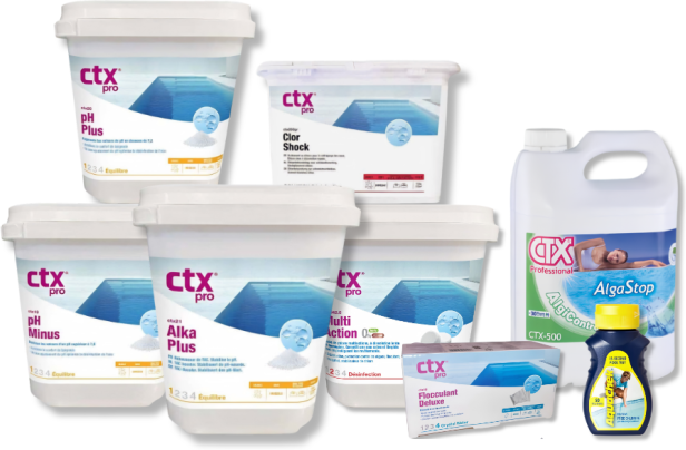 CTX Pack traitement piscine 3 mois - Filtre à sable