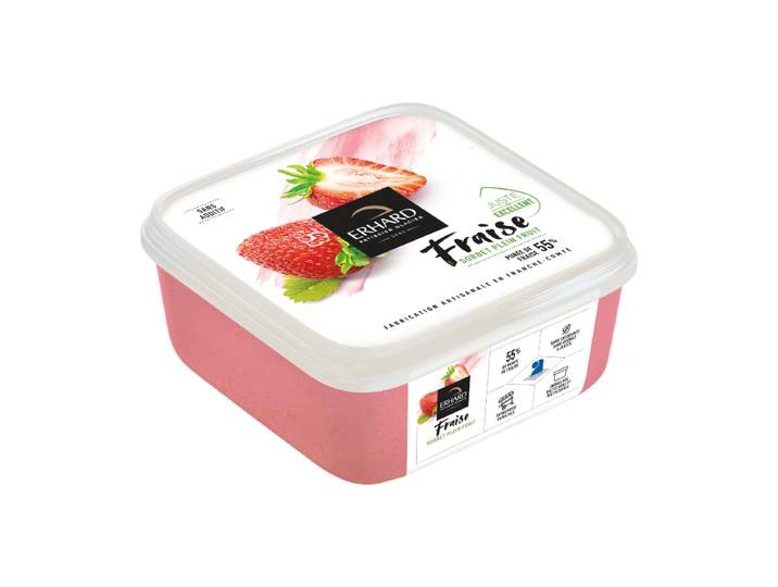 ERHARD Sorbet plein fruit fraise - 488 g