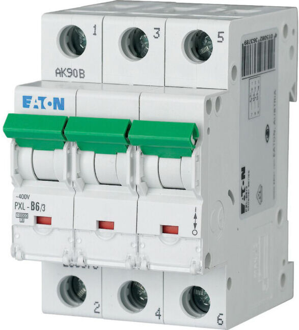 Eaton Disjoncteur LS avec marquage B 6A, 3p PXL-B6/3 (236378)