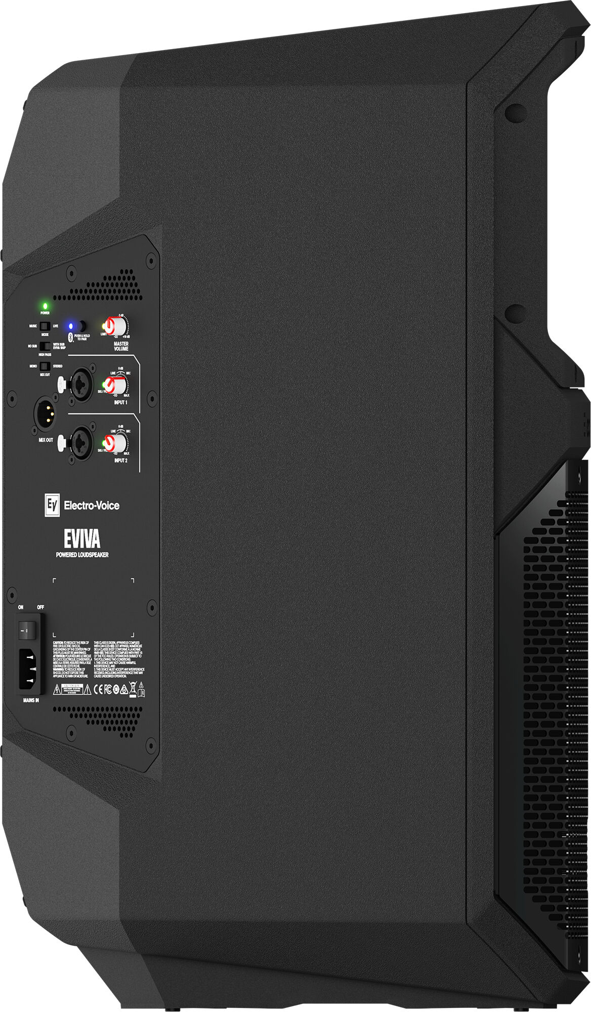 EV Electro Voice EV EVIVA 12P Coluna Profissional Amplificada 1000W Coluna amplificada