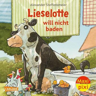 Maxi Pixi 401: Lieselotte will nicht baden, Taschenbuch von Alexander Steffensmeier, Carlsen, 978-3-551-03314-7