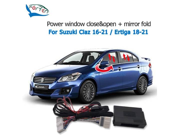 FORTEN KINGDOM-Rétroviseur Latéral de Voiture Pliable, Ferme-vitre existent, Kit d'Ouverture pour Suzuki Ciaz 2016-2023 / Ertiga 2018-2023
