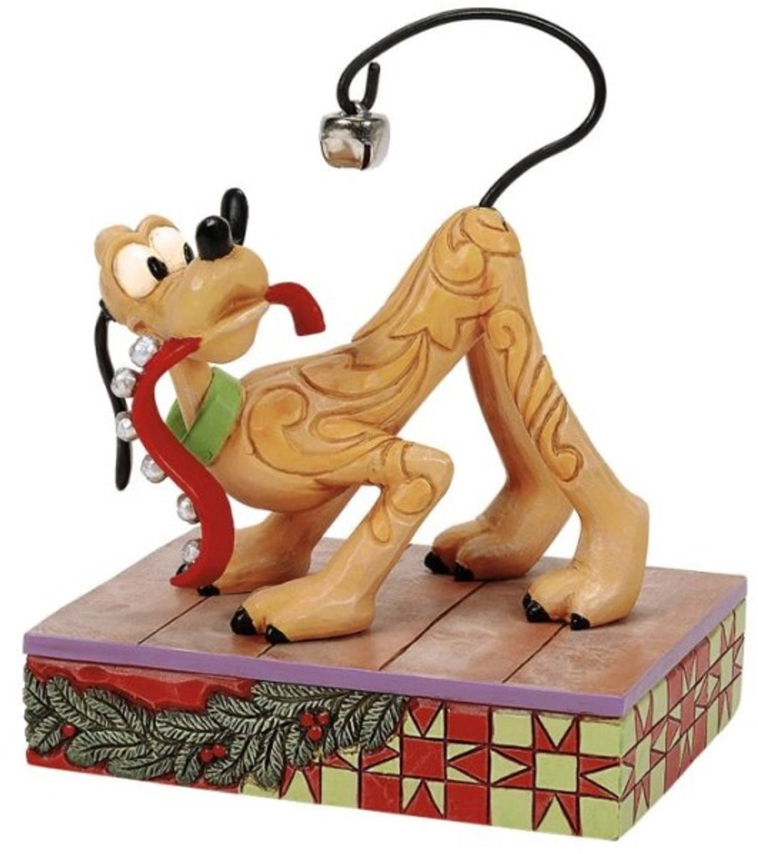 Disney Traditions Pluto Jolly Jingle Tail beeldje voor volwassenen, 13 cm