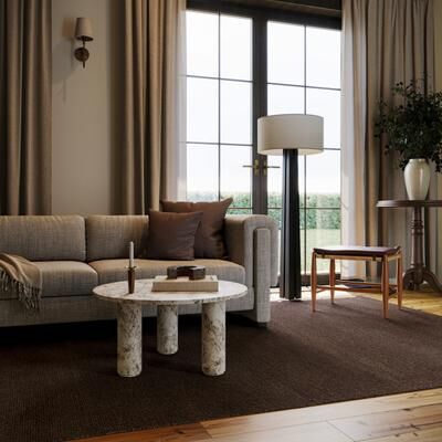 Nate Berkus x Rugs USA Nate Berkus Hollis Solid Wool Cozy Area Rug