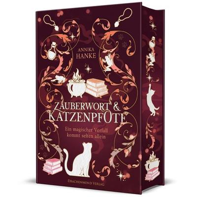 Zauberwort & Katzenpfote - Ein magischer Vorfall kommt selten allein, Gebundene Ausgabe von Annika Hanke, Drachenmond Verlag GmbH, 978-3-691-30134-2