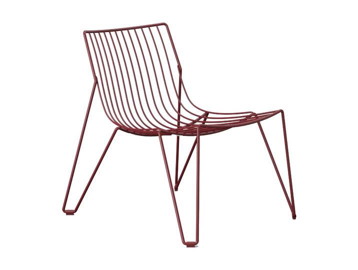 Massproductions Chaise longue Tio easy chair Wine Red