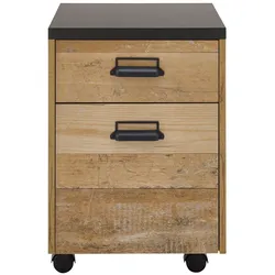 ROLLCONTAINER Used Wood, anthrazit, Schreibtisch Container 47 x 60 cm
