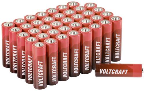 VOLTCRAFT Industrial LR6 Mignon (AA)-Batterie Alkali-Mangan 3000 mAh 1.5V 40St.