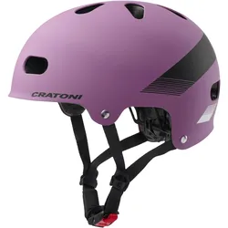 Cratoni C-Mate Jr Kinder Fahrradhelm purple-black metallic matt