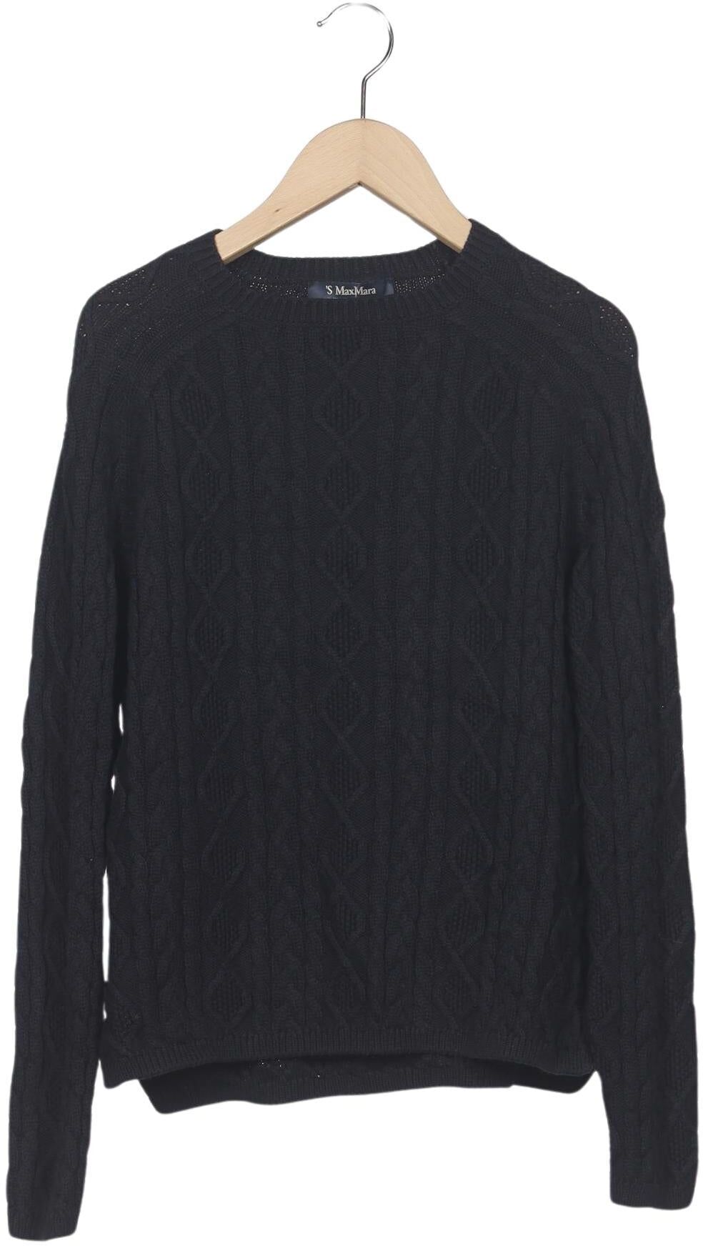 Max Mara Damen Pullover, Marineblau, Gr. S, Baumwolle - Second Hand