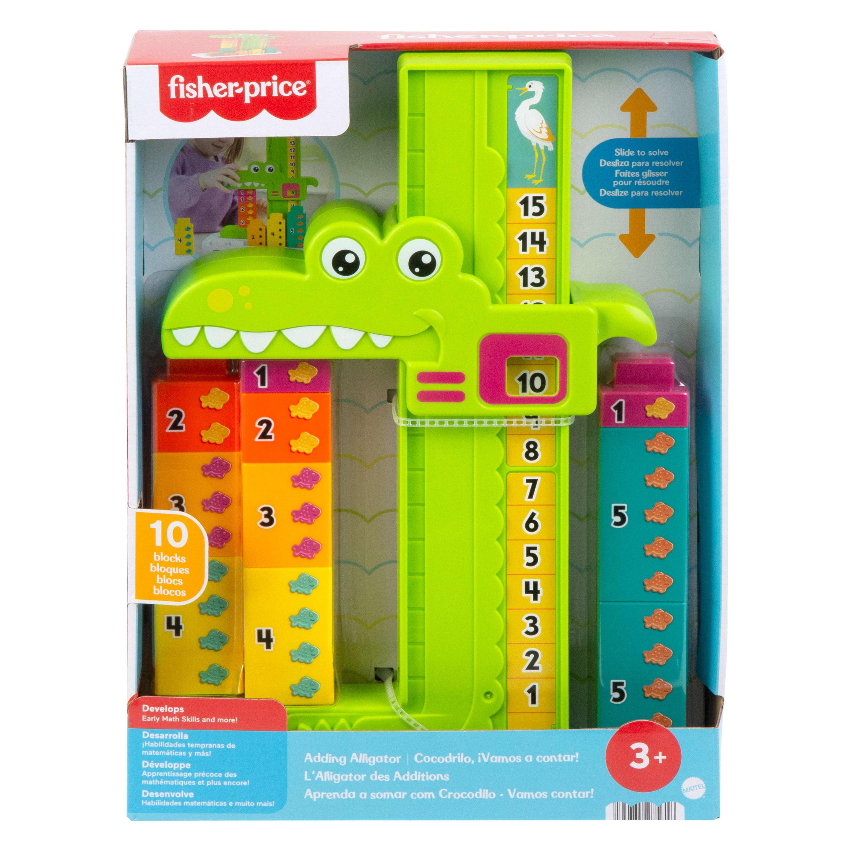 Fisher-Price Mein Zahlen-Krokodil (Deutsch, Englisch, Französisch, Italienisch, Schweizerdeutsch) (JCT13)