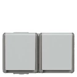 Siemens Schalterprogramm Schutzkontakt-Steckdose Delta Grau 5UB4722 1 St.