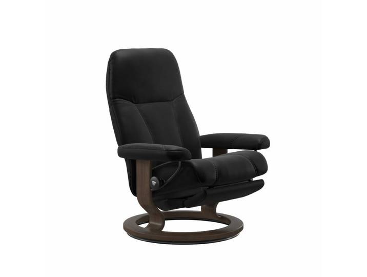 Stressless Consul Classic Power Sessel - Leder Batick Black , Bu