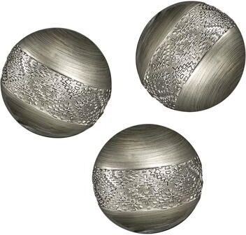 Creative Labs Dublin Silver Set Of 3 Orbs