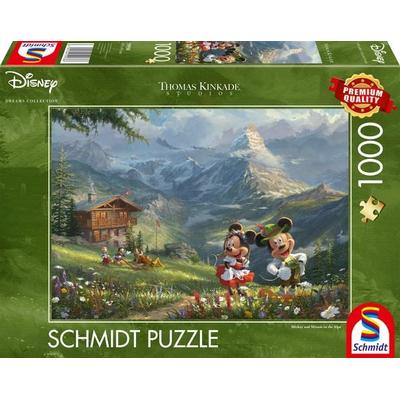 Puzzle Schmidt Spiele Disney Mickey & Minnie in den Alpen 1000 Teile