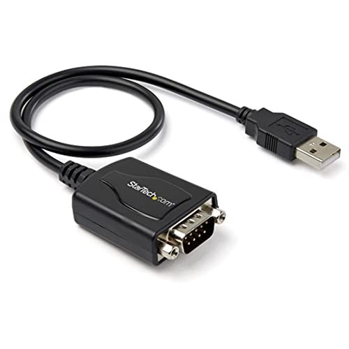StarTech.com USB naar RS232 Converter met COM Retentie, 1,8m Professionele USB naar Seriële Adapter Kabel, Zwart