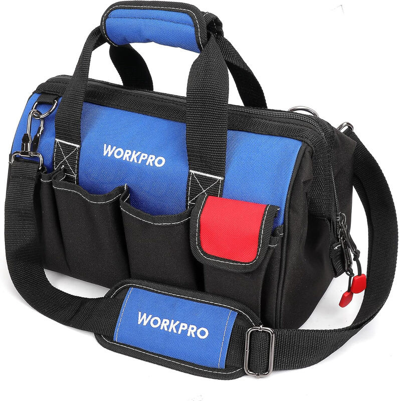 WORKPRO Waterdichte elektricien gereedschapstas, 35 cm, multifunctioneel met aanpasbare band