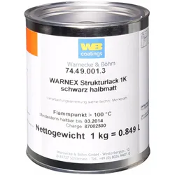 WB Coatings 0131 Strukturlack schwarz, Lautsprecher Bauteile, Schwarz