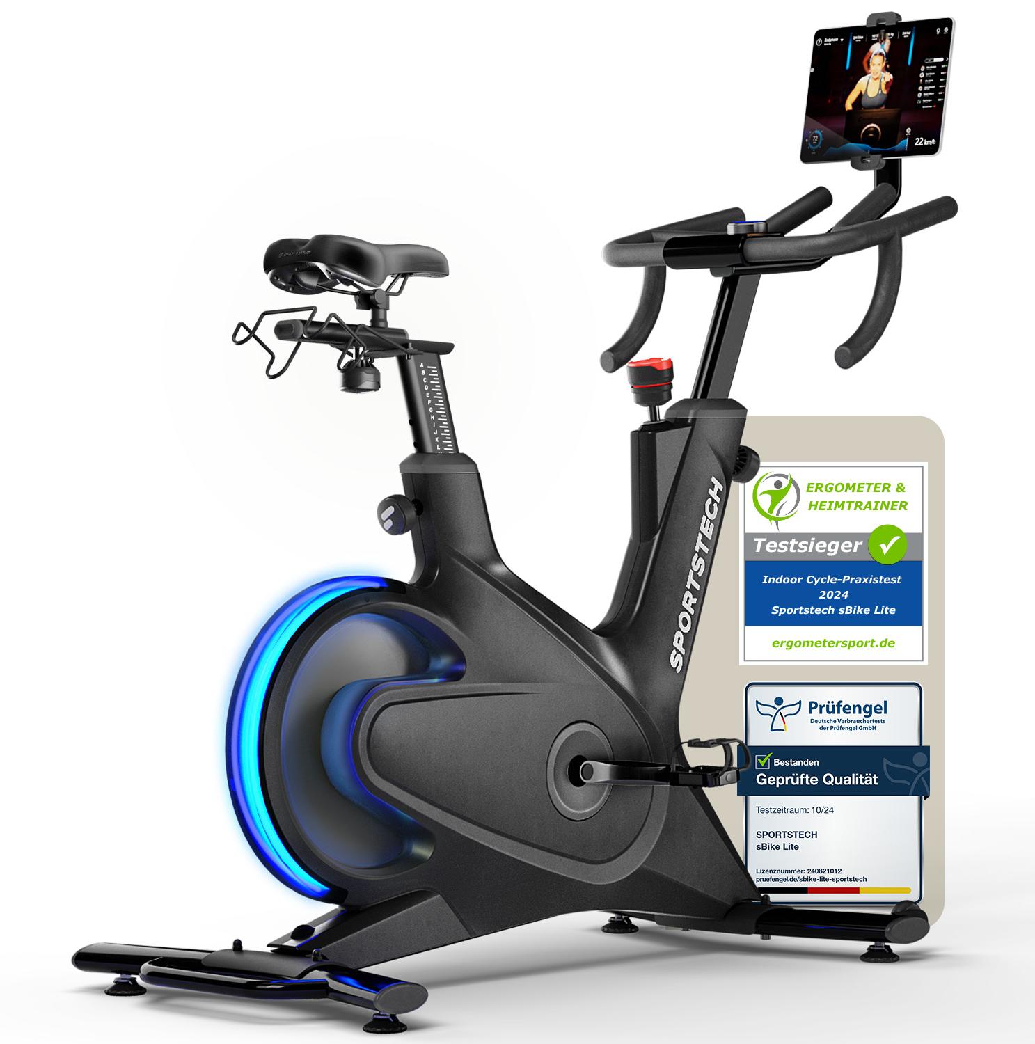 Sportstech Speedbike sBike_Lite, LED-Funktion & App Support, Innovatives Speedbike
