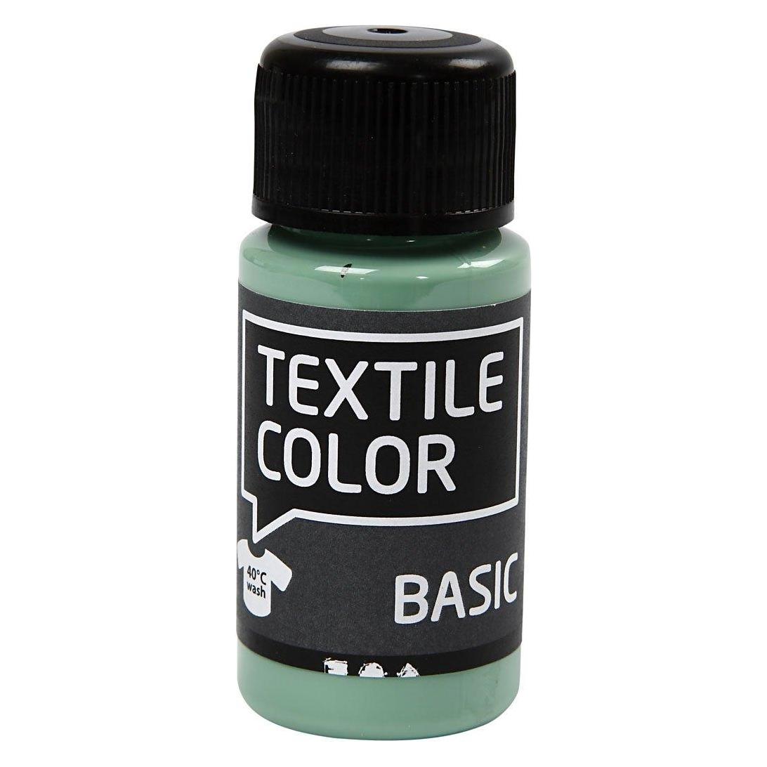 Creativ Company Textilfarbe Halbdeckende Textilfarbe - Seegrün, 50 ml (50 ml) (34188)