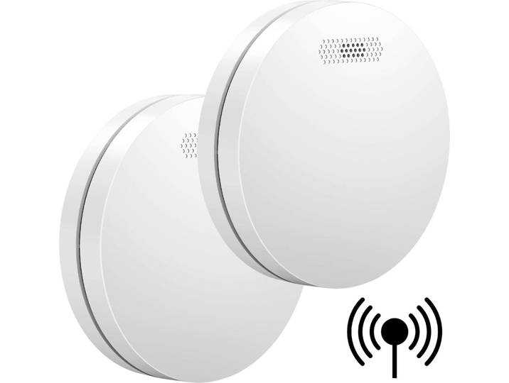 Aroha Link Détecteur de Fumée Interconnecté - Batterie de 10 Ans - Alarme Incendie Connecté - 2 pièces