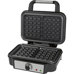 Proficook Prof Waffelautomat 2-fach WA 1240 ed Brüsseler, Waffeleisen, Schwarz
