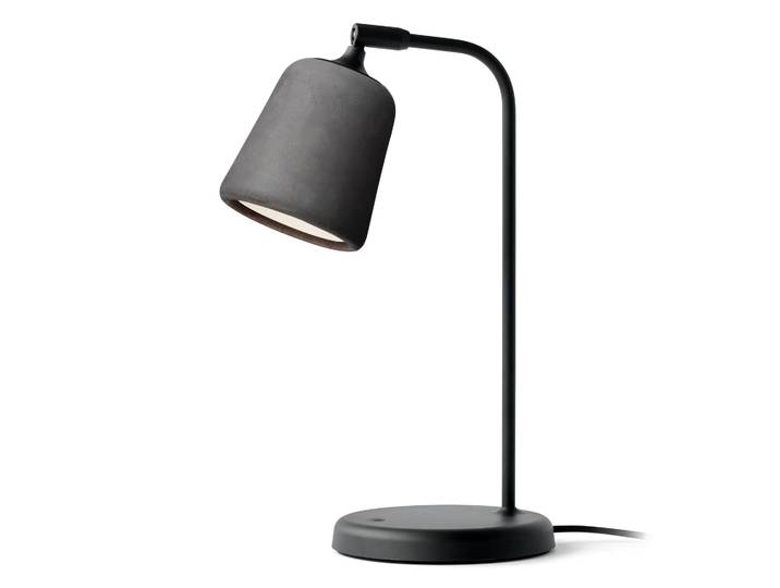 New Works Material Tischleuchte Dark grey concrete