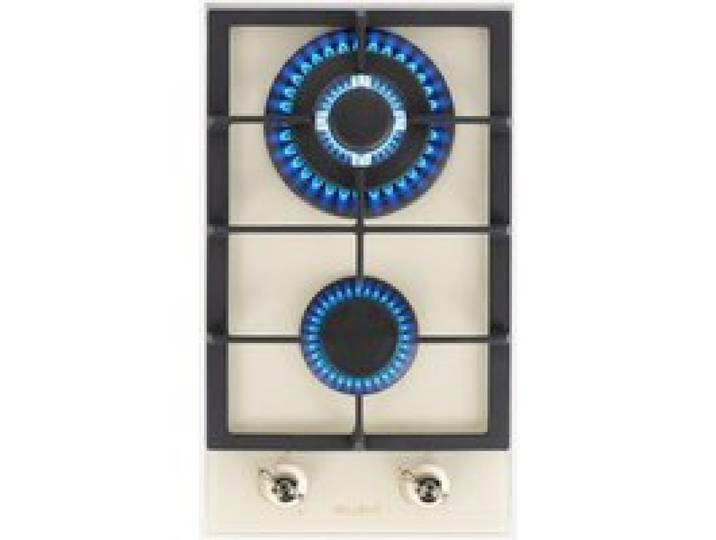 BELDEKO Plaque Gaz 2 Feux 5200W Beige Grilles Fonte - Marque Française