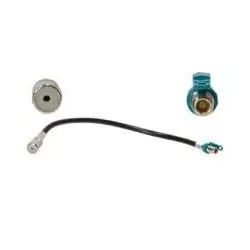 Fakra "Z Codierung" F (weiblich) universal mit 50 Ohm Kabel an AM/FM ISO Buchse