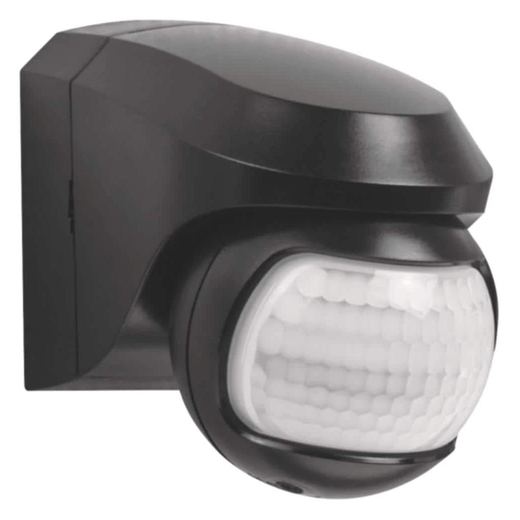Niko PIR Bewegungsmelder Infra Garde 200 Max AP IP44, Schwarz (12 m) (3165)