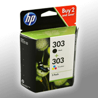 2 HP Tinten 3YM92AE 303 Doppelpack KCMY