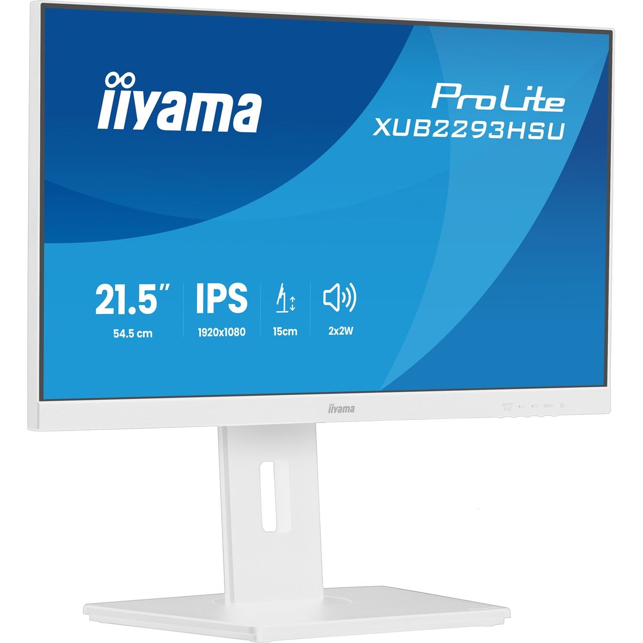 21,5" (54,61cm) iiyama ProLite XUB2293HSU-W7 Weiß 1920x1080 1xDisplayPort / 1xHDMI